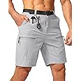 Men's Hiking Cargo Shorts Stretch Quick Dry Outdoor Tactical Shorts for Men with Multi Pocket for Fishing Casual