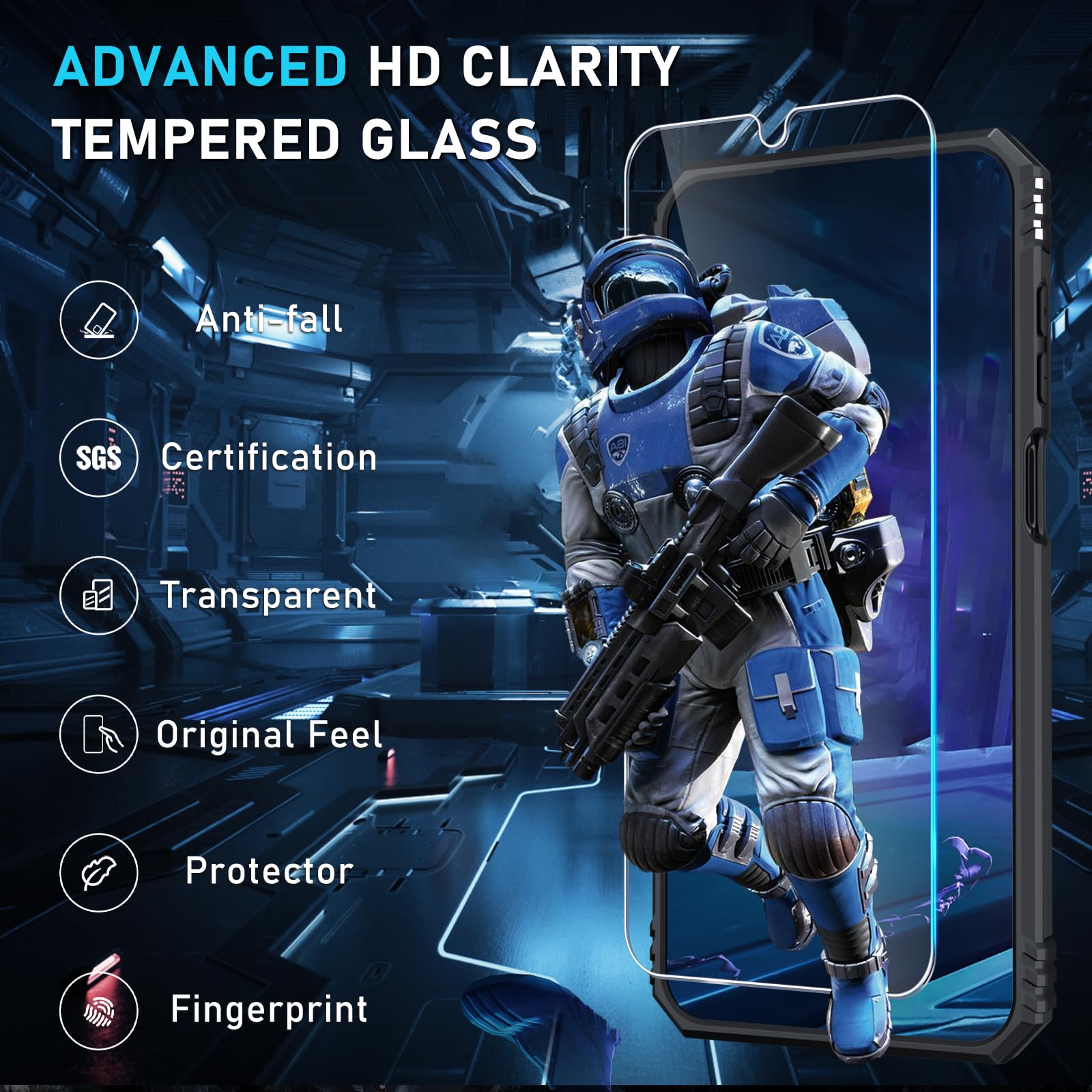 Janmitta Compatible with Samsung Galaxy A16 5G/4G Case Built in Slide Camera Lens Cover+Screen Protector+Finger Ring Holder Kickstand,Heavy Duty Shockproof Full Body Phone Cover,2025 Black