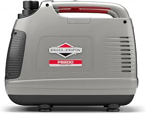 Briggs & Stratton P2200 PowerSmart Series Inverter Generator with Quiet Power Technology and Parallel Capability, 2200 Starting Watts 1700 Running Watts