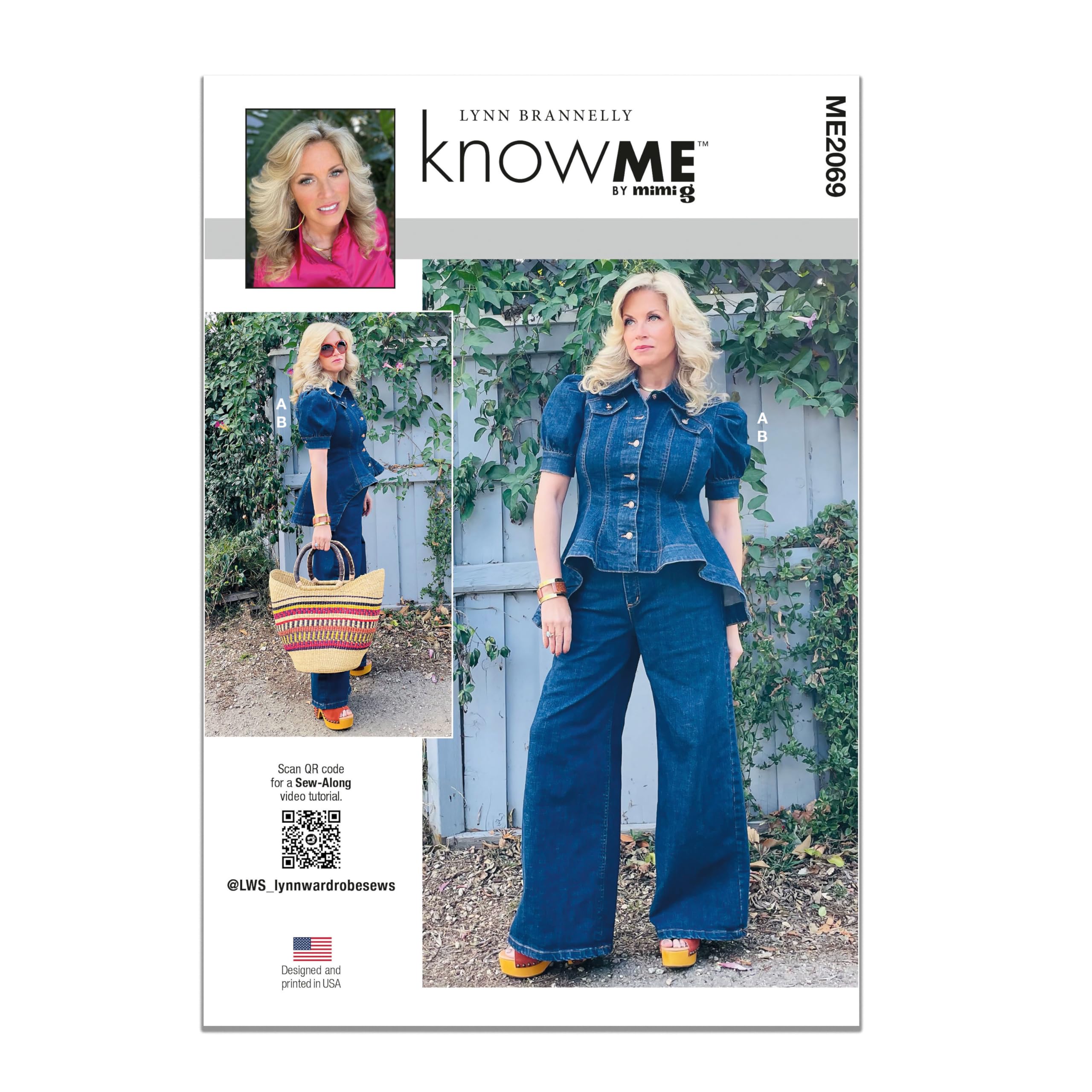 KNOW ME Sewing Pattern ME2069Y5 Misses' Top and Pants by Lynn Brannelly Y5 (18-20-22-24-26)