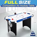 SereneLife Air Hockey Table Compact Arcade Game with LED Scoreboard view 2