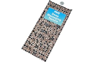 SlipX Solutions Non Slip Pebble Bath Mat for Shower & Bathtub 38x17 | River Rock Look | Accupressure | Massage Bath Mats for Tub | 188 Suction Cups | Machine Washable, Bronze Pebbles