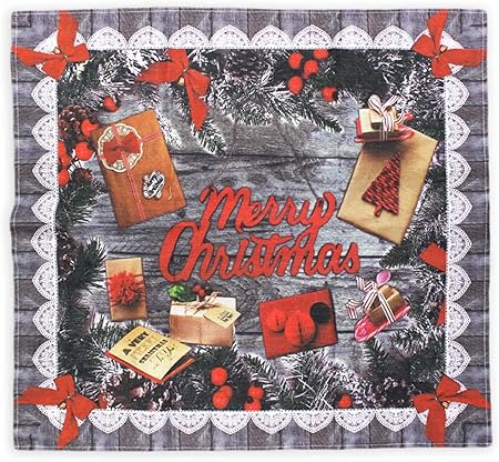 Centrotavola Natalizi Amazon.Centrotavola Natalizio 90x90 Cm Set 3 Centrotavola Natalizi 2205 3 Amazon It Casa E Cucina