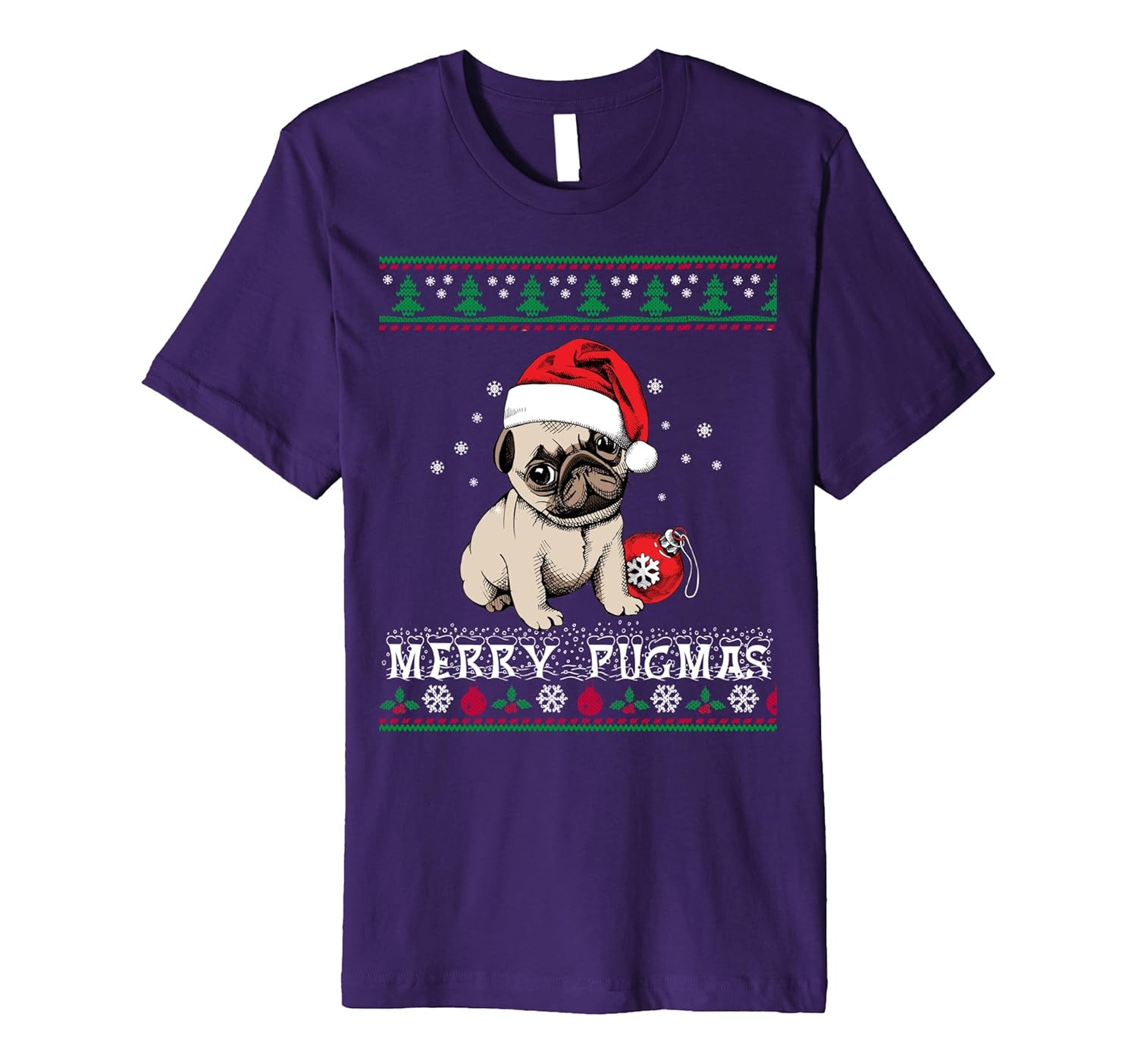 Cute Pug Christmas Sweater Shirt-Merry Pugmas Pug Dogs Lover-ANZ