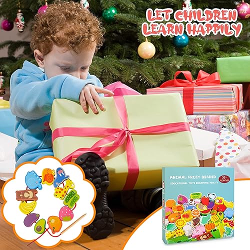 Toys for Year Old Girls Boys, Toddlers Montessori Wooden Toy