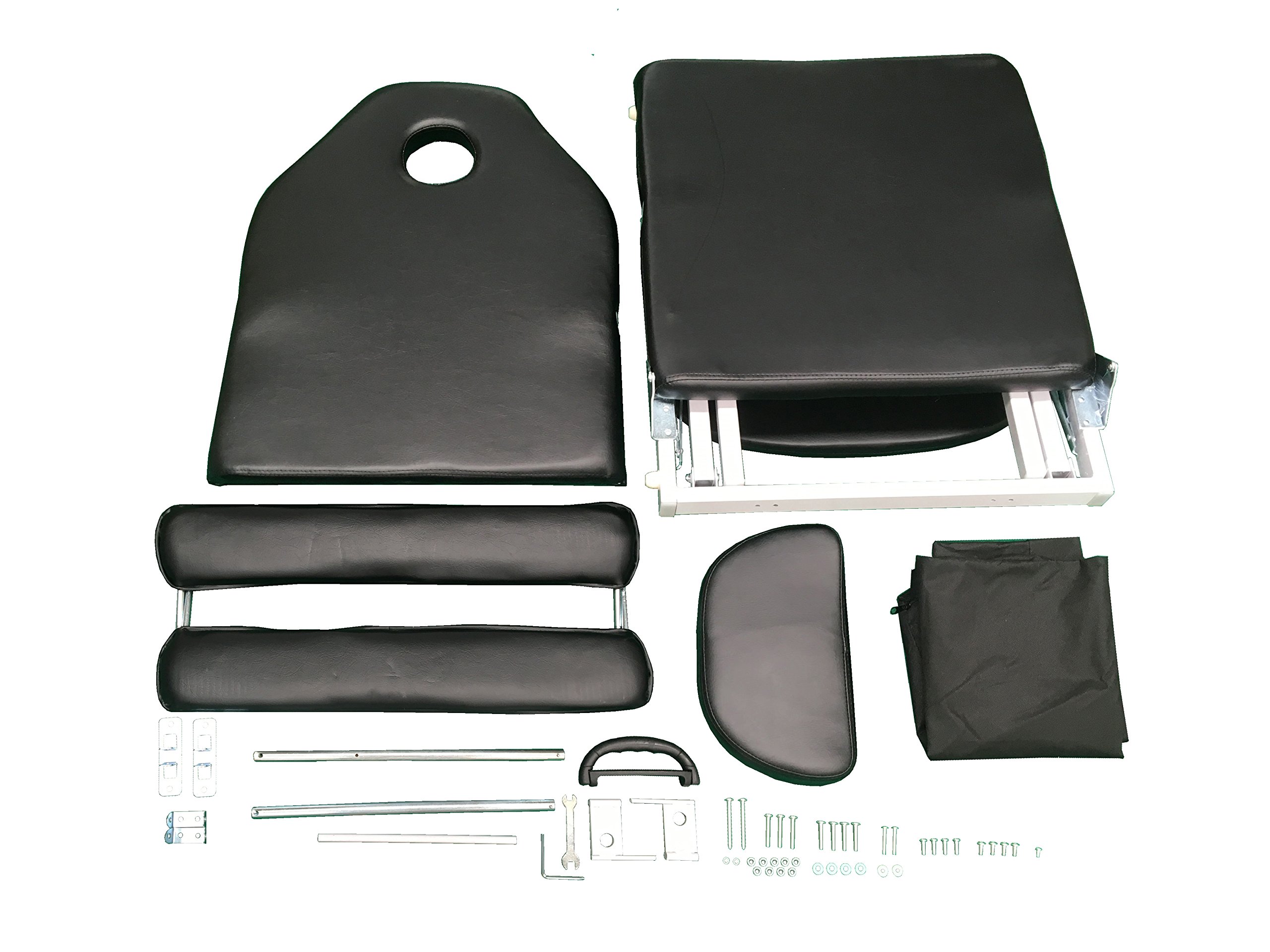 3 Fold Portable Tattoo Facial Bed Beauty Salon Massage Table Chair w