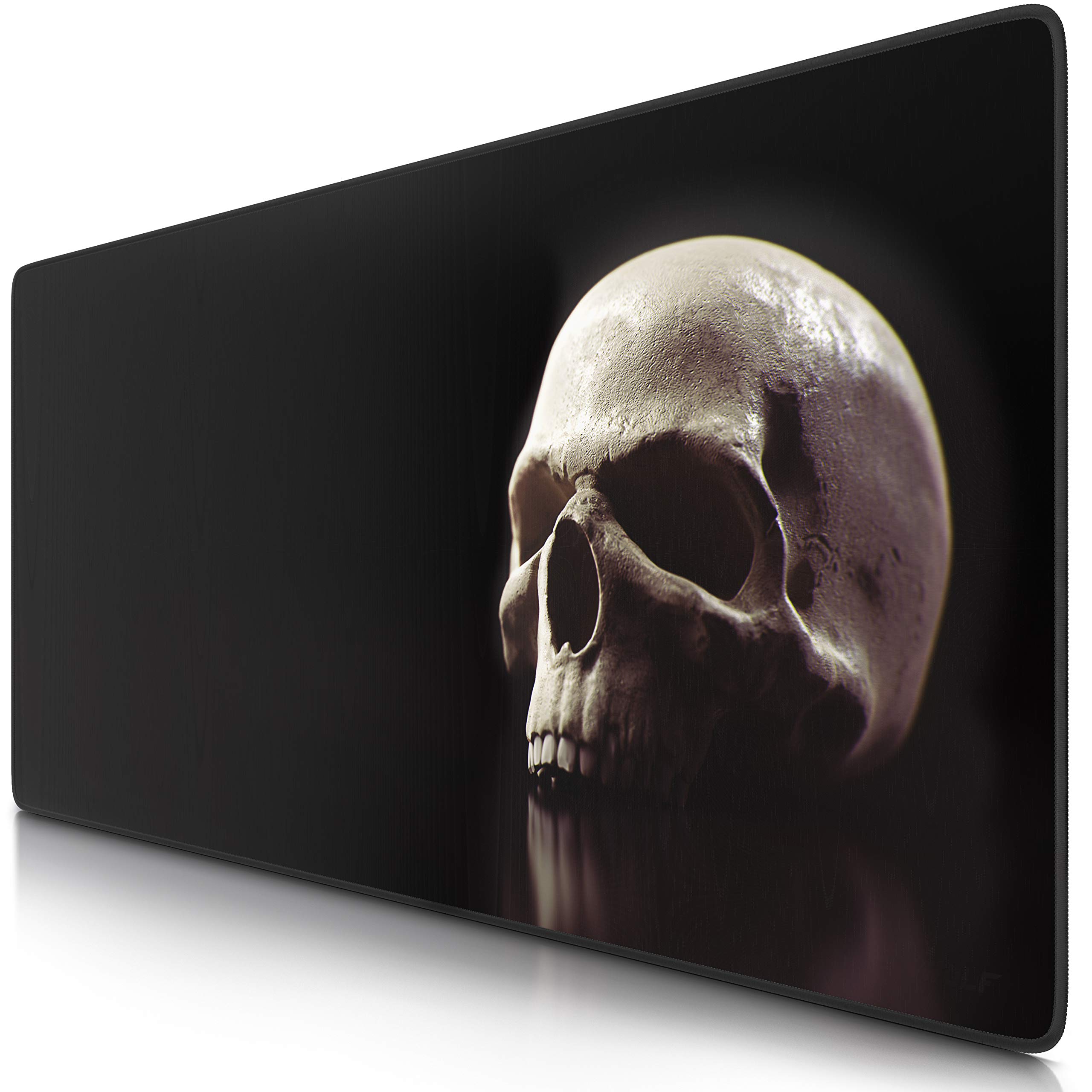 CSL-Computer CSL XXL Mouse Mat Gaming Titanwolf 900 x 400 mm XXL Large with Motif Table Mat Large Size Improves Precision and Speed for Mouse and Keyboard