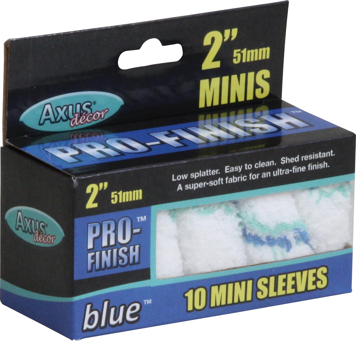 Axus Decor Pro-Finish Roller, Medium Pile (Blue Series) Ultra Fine Finish