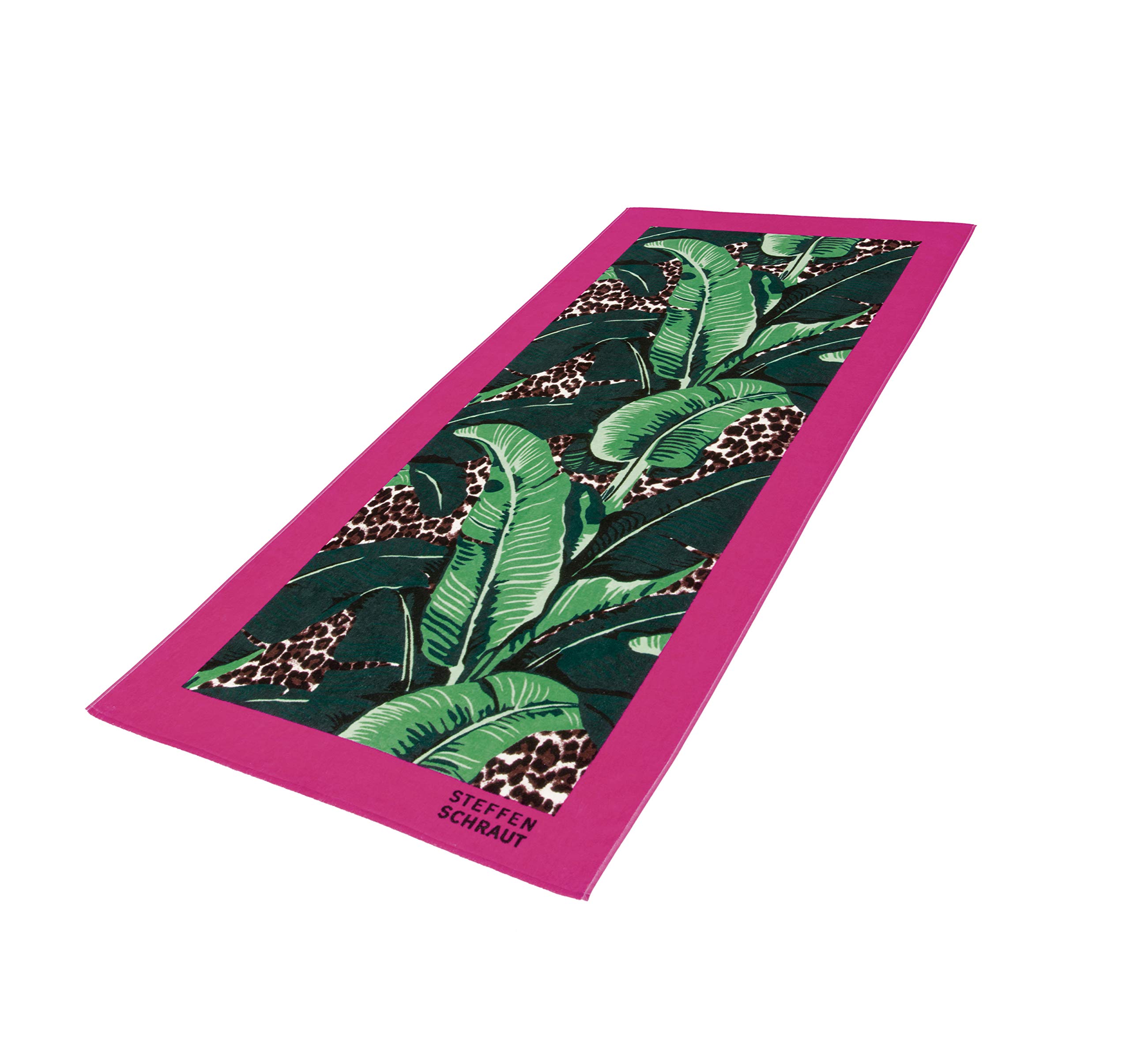 Möve x STEFFEN SCHRAUT Beach Collection Beach Towel „Banana leaf“ 80 x 180 cm, Towels – Made in Germany, 100% cotton velours, Multicolor