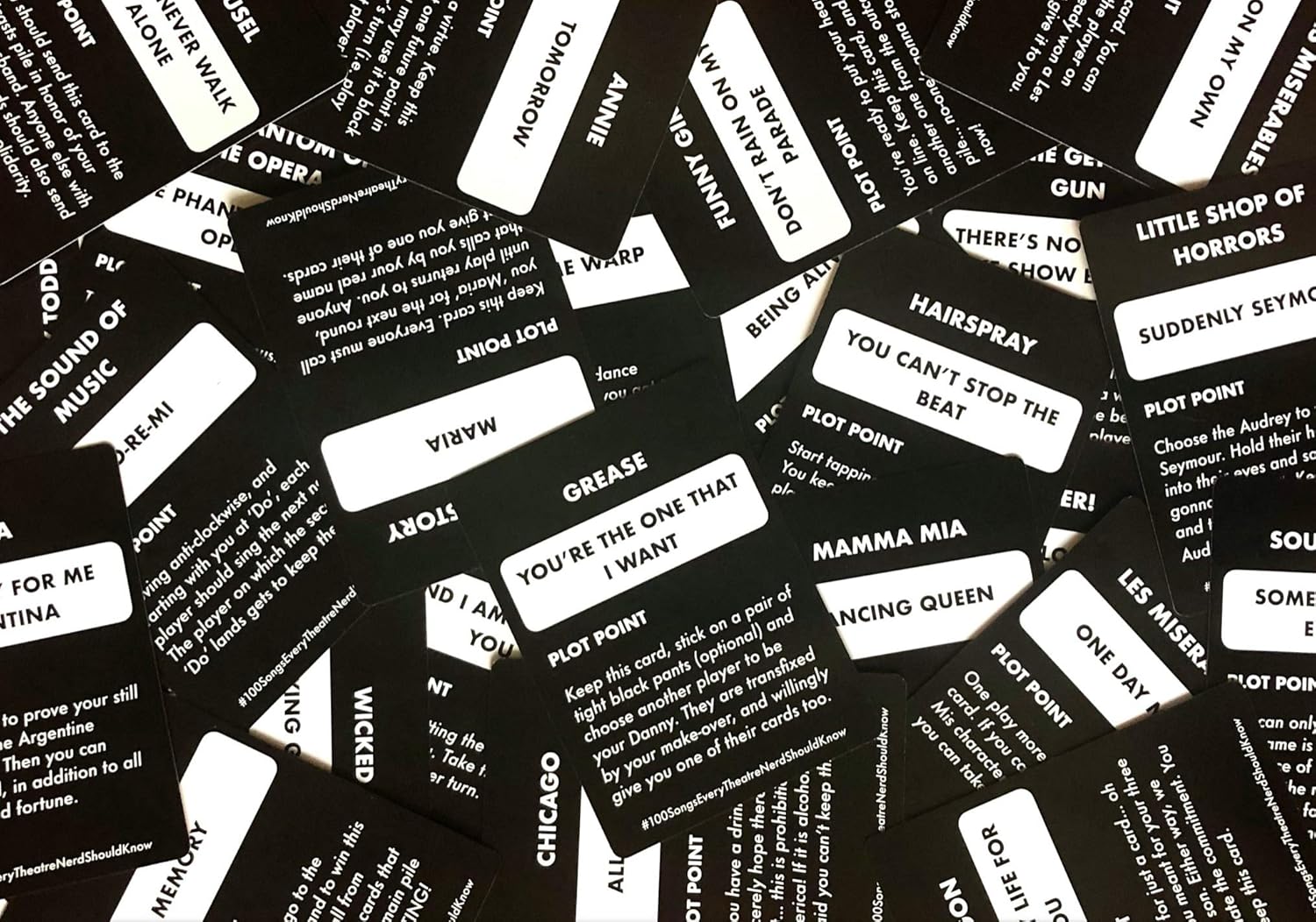 spinningrock 100 Songs Every Theatre Nerd Should Know - Ultimate Musical Theatre Card Game - Classic Deck - Image 4