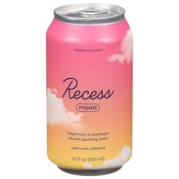 RECESS, RASPBERRY LEMON SPARKLING WATER, 12 FL OZ