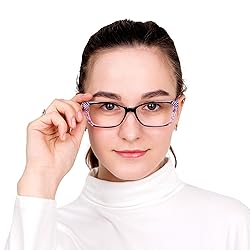 LifeArt 5 Pairs Reading Glasses, Blue Light