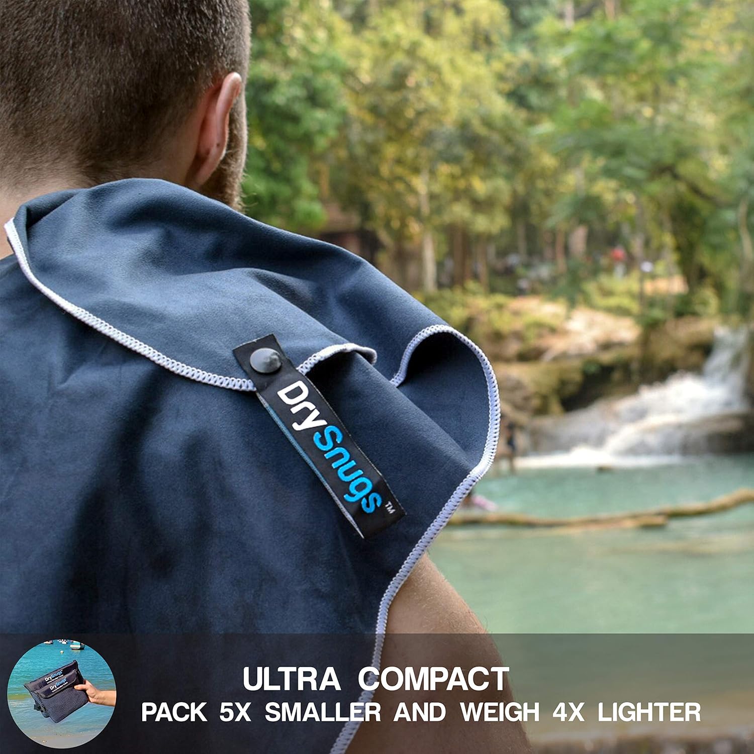 2 Pack Luxury Travel Towels - The Perfect Quick Dry Towel, Camping Towel, Sports Towel, Travel Towel, Microfiber Beach Towel, Gym Towel, Microfiber Towels for Body: Home & Kitchen