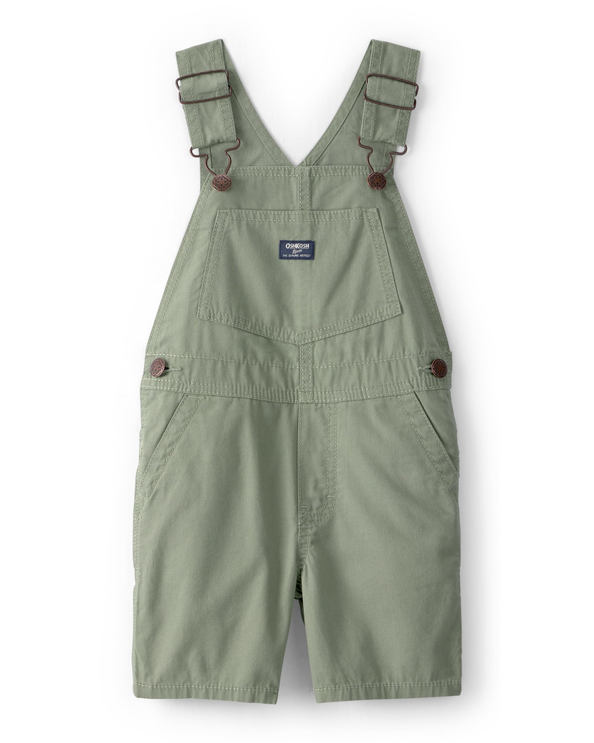 OshKosh B'gosh Boy World's Best Overalls, Olive, 5T Image