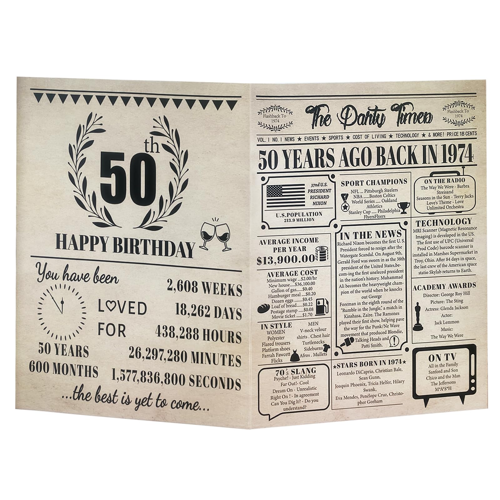 Photo 1 of SUUYOO Gift Card Birthdayfor Him Her, 40th Birthday Decorations for Men Women, Happy 40 Year Old Bday Gift for Mom Dad, Back in 1984