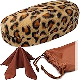 MyEyeglassCase Hard Sunglasses case - Women Glasses Case Holder - Large Durable Eyeglass Case Hard Shell with Pouch & Cloth