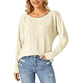 IPMQ Women's Cozy Lightweight Crewneck Pullover Sweater Soft Fall Winter Sweater for Business Casual