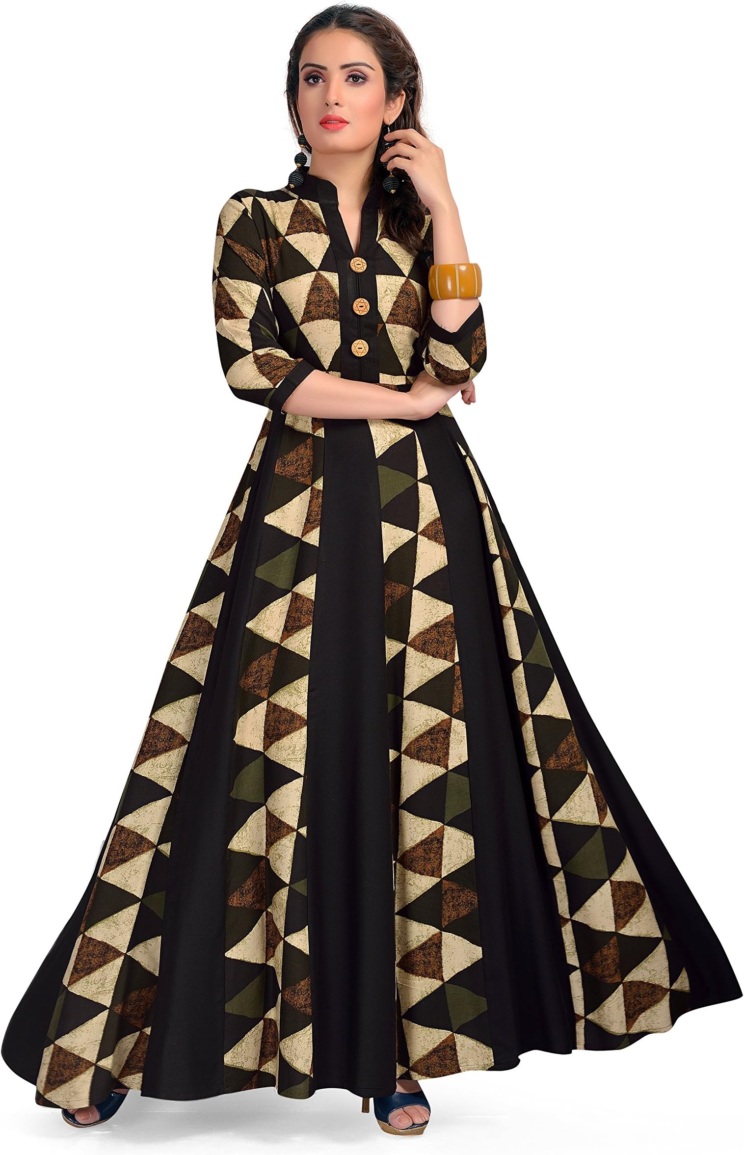 Women's Rayon Anarkali Long Kurti