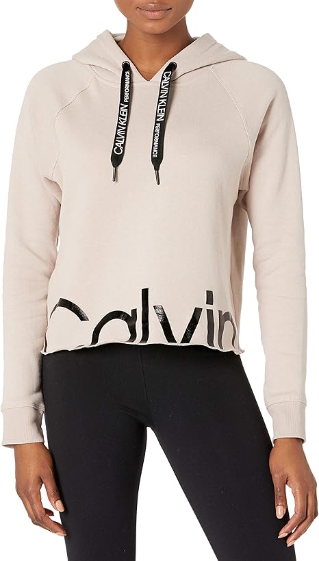 Calvin Klein Women's Long Sleeve Zip Up Hooded Sweatshirt, Refresh, XL: Amazon.co.uk: Clothing