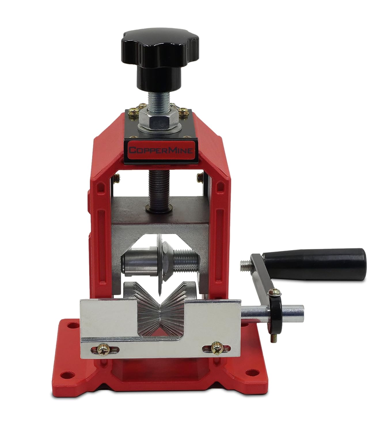 CopperMine Copper Wire Stripping Machine - Hand Crank & Drill Operated, Red - Image 5