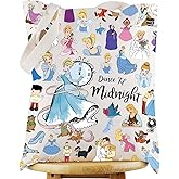 WZMPA Magical Princess Tote Bag Jaq&Gus Fans Gifts Dance Until Midnight Scullery Maid Shoulder Bag Fairy Tales Merchandise