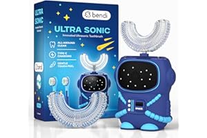 Sensory 360° U-Shaped Astronaut Design Mouthguard Electric Toothbrush for Kids Ages 2-7 – Upgraded Performance, Type-C Rechar