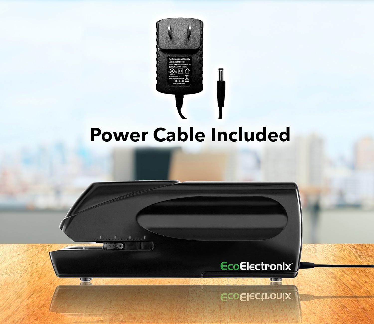 EX-25 Automatic Heavy Duty Electric Stapler - Includes Staples Power Cable & Lifetime Coverage by EcoElectronix - Jam-Free 25 Sheet Full Strip Staple Capacity for Professional and Home Office Use : Office Products