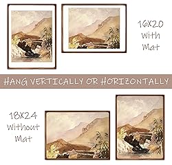 Gdfmsc 18x24 Picture Frame with Mat for