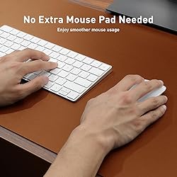 Aothia Leather Desk Pad Protector, Mouse