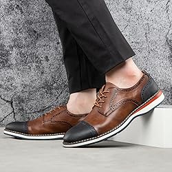 Meijiana Men's Oxfords Casual Dress Shoes Leather