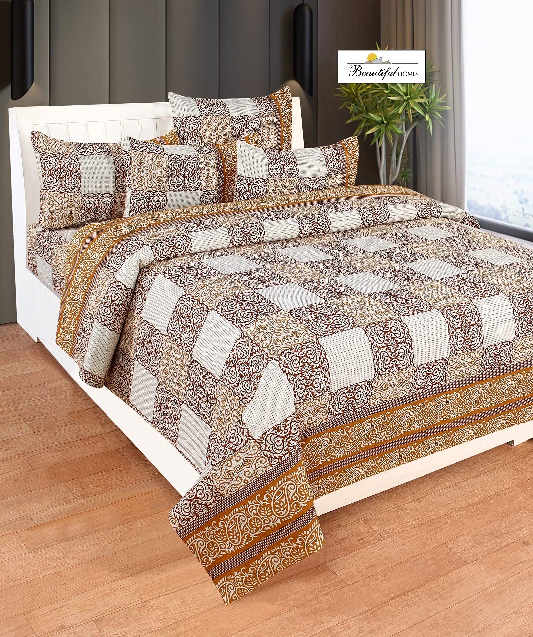 Star Beddings Presents Thick Pure Cotton Premium Double Bed Bed Sheets