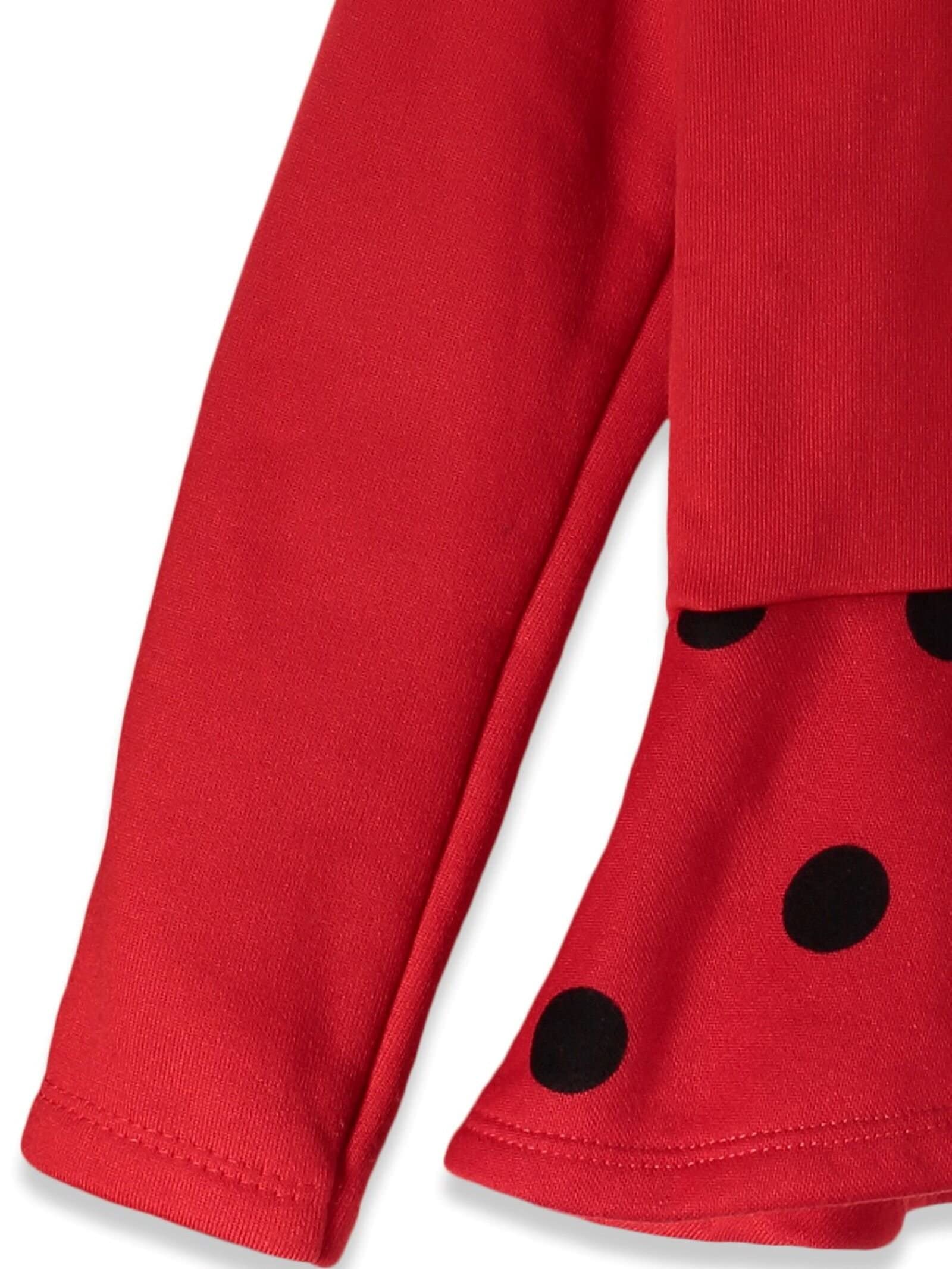 Disney Minnie Mouse Fleece Sweatshirt and Leggings Outfit Set Infant to Big Kid Sizes (18 Months - 14-16)