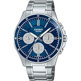 Casio MTP1374D-2A3V Men's Standard Stainless Steel Multi-Function Blue Dial Watch