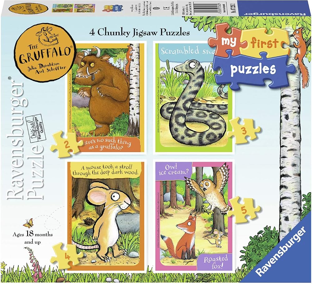 Ravensburger The Gruffalo My First Jigsaw Puzzles 2 3 4 5 Pieces 18m+