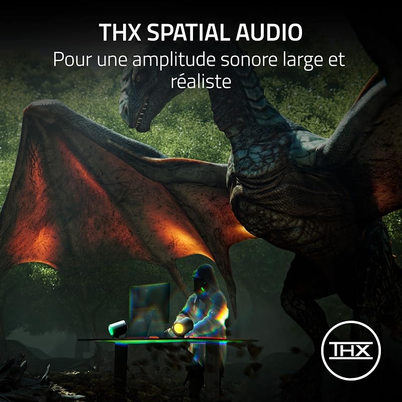 Nommo V2 Pro - Enceintes Gaming 2.1 à Large Bande pour PC avec Caisson de Basses Sans Fil (Haut-Parleurs Large Bande de 3 Pouces avec Bouchons de Phase en Aluminium, THX Spatial Audio) Noir