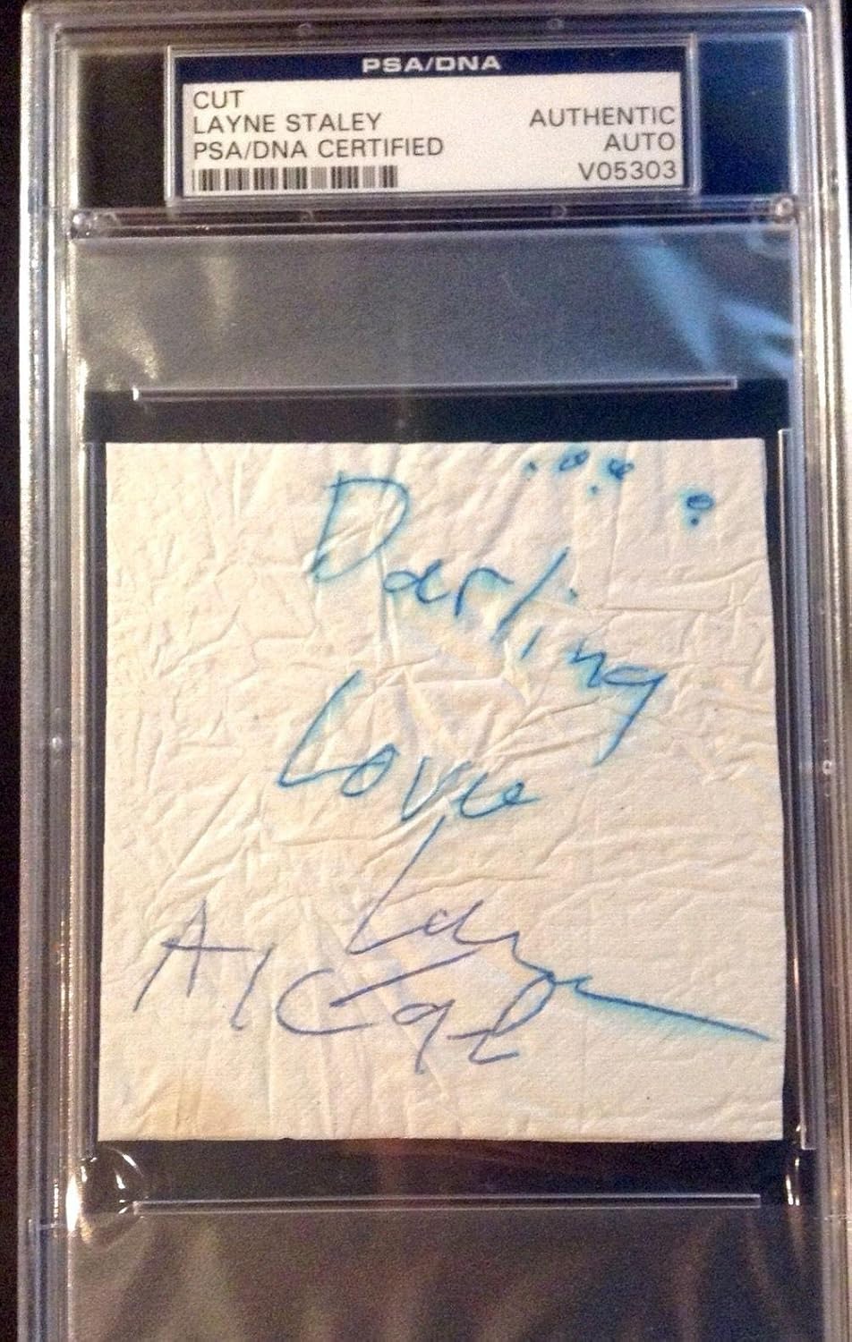 Layne Staley Alice In Chains Signed AUTHENTIC AUTOGRAPH