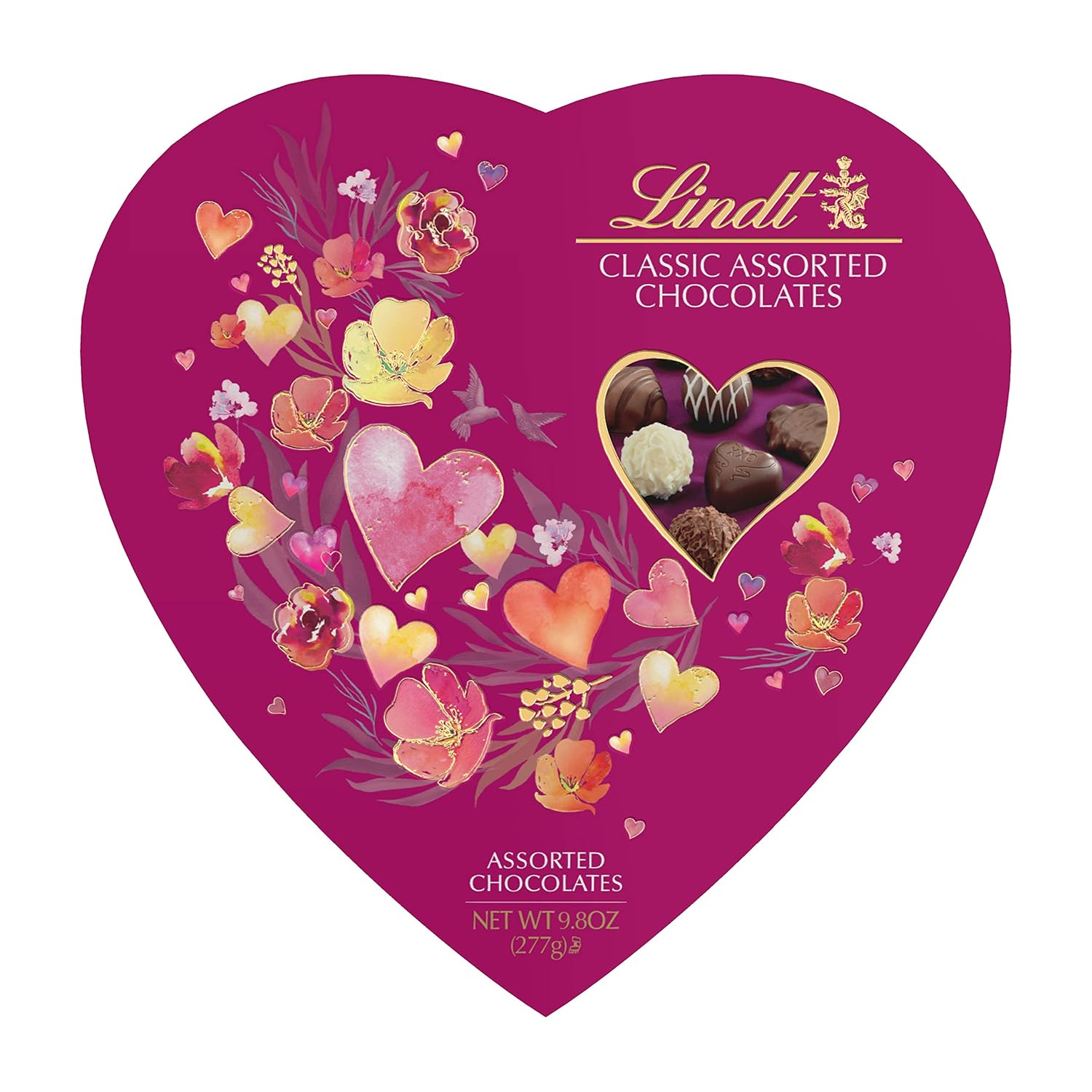 Lindt Valentine Classic Assorted Chocolates Romance Heart