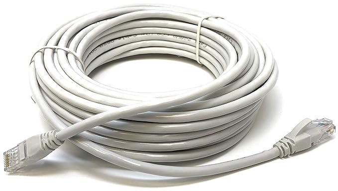 Mr. Tronic 15 Meter Ethernet Netzwerk Netzwerkkabel 15m | Patchkabel | CAT5e, AWG24, CCA, UTP, RJ45 | Grau