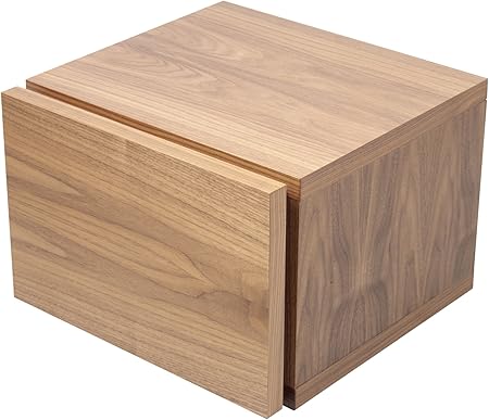 TemaHome Float mesilla con un cajón, Madera, Nogal, 45 x 43 x 31 cm: Amazon.es: Hogar