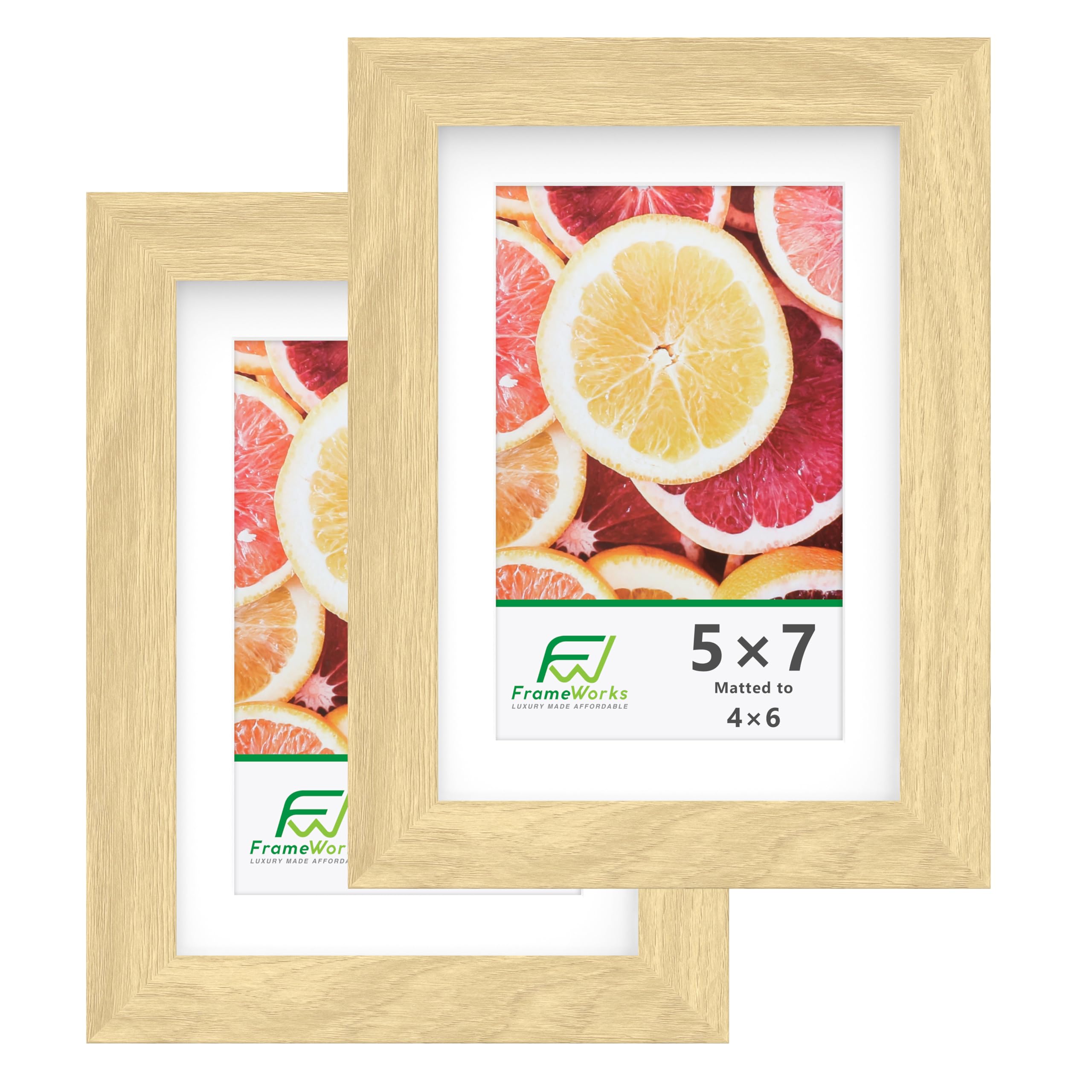 FrameWorks 2-Pack, 5x7 Matted to 4x6 Picture