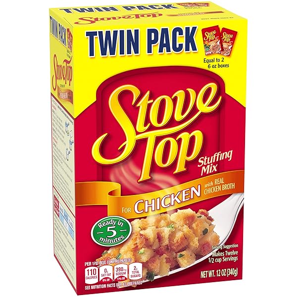 STOVE TOP STUFFING MIX, CHICKEN, 12 OUNCE BOX