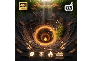 Noise Brown Burrow 4K �C Earth-Tone Smart TV Ambient Loop