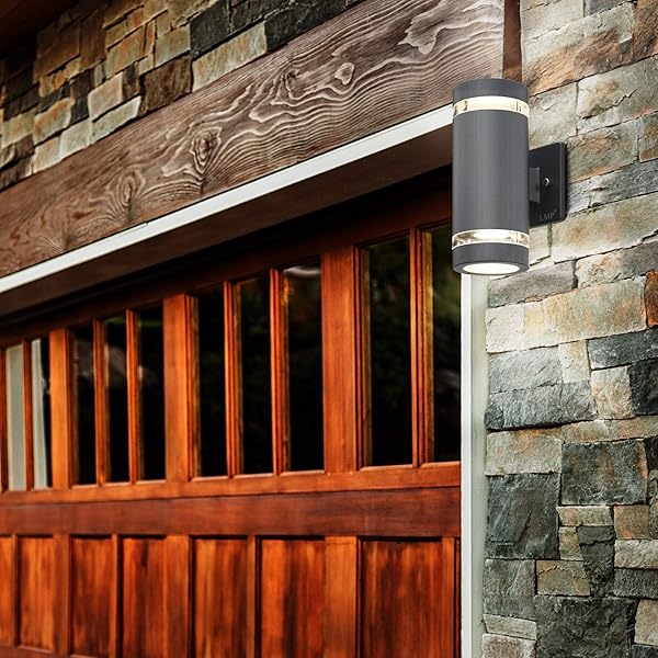 LMP 4 PACK LED PORCHES UP AND DOWN LIGHTS OUTDOOR WALL LIGHT，BODY IN ALUMINUM WATERPROOF OUTDOOR WALL LAMPS，3000K 5W WITH CERTIFICATE ETL…