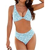 Blooming Jelly Womens High Waisted Bikini Sets Cheeky Two Piece Swimsuit High Cut Bathing Suit Sexy Swim Suits 2026
