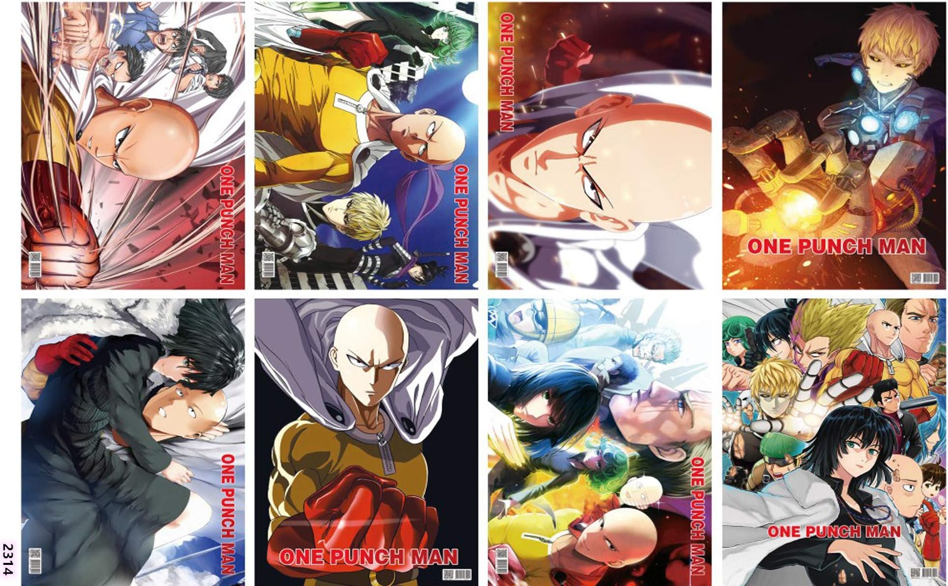 Hot New Arrivals Anime Posters Wall Poster Print (One Punch Man, 8Pcs)