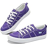 Obtaom Women Canvas Fashion Sneakers Cute Lace up