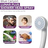 Blue Canyon Apollo Shower Spray White Bath Tap Attachment Push-On Fitting Upto view 6