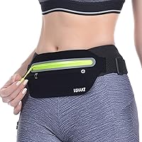 USHAKE Slim Running Belt, Ultra Light Bounce Free Waist Pouch Fitness Workout Belt Sport Waist Pack Exercise Waist Bag…