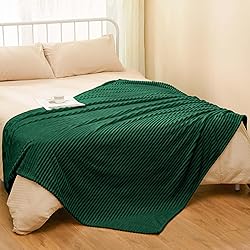 Vessia Flannel Fleece Twin Blanket for