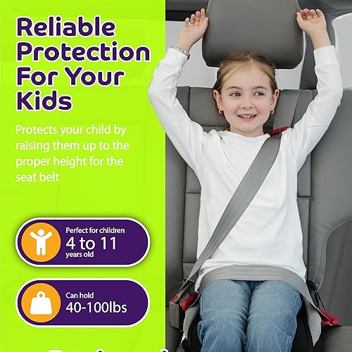 BubbleBum Inflatable Booster Car Seat – Foldable, Lightweight